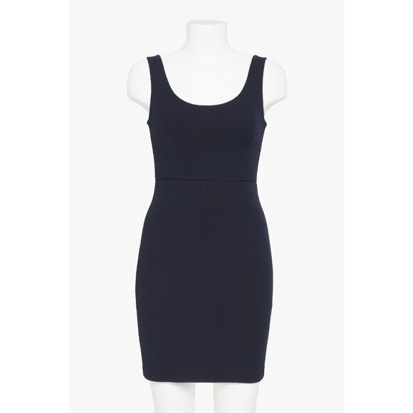 Ganni Mini Bodycon Dress Size Medium Black Cocktail Designer Clubwear Sleeveless - Picture 1 of 7